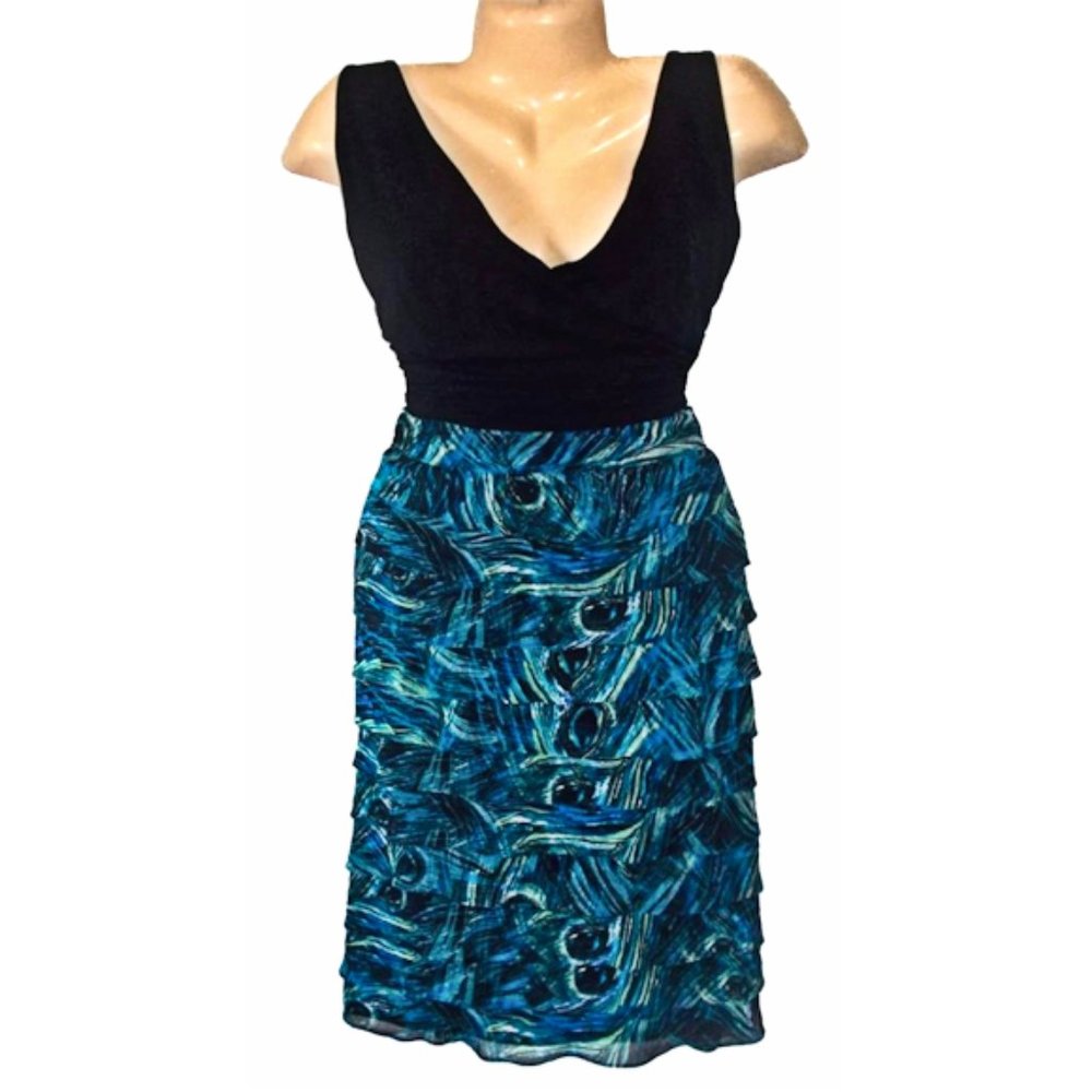 Von Gogh Starry Night Inspired Bandage Dress Size 18W